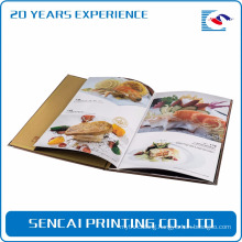 Gloss finishing photo album soft cover magazine catalog book printing for japanese restaurant menu